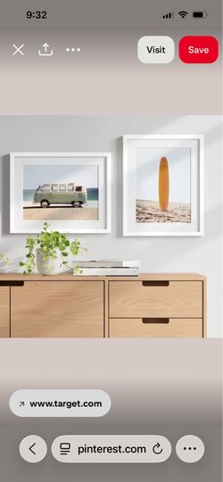 Two Coastal Themed Framed With Glass