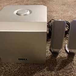 Dell Computer Speakers & Subwoofer - Compatible With Most Desktop Computers - Great Sound Quality 