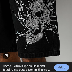 Vitriol ultra loose denim short