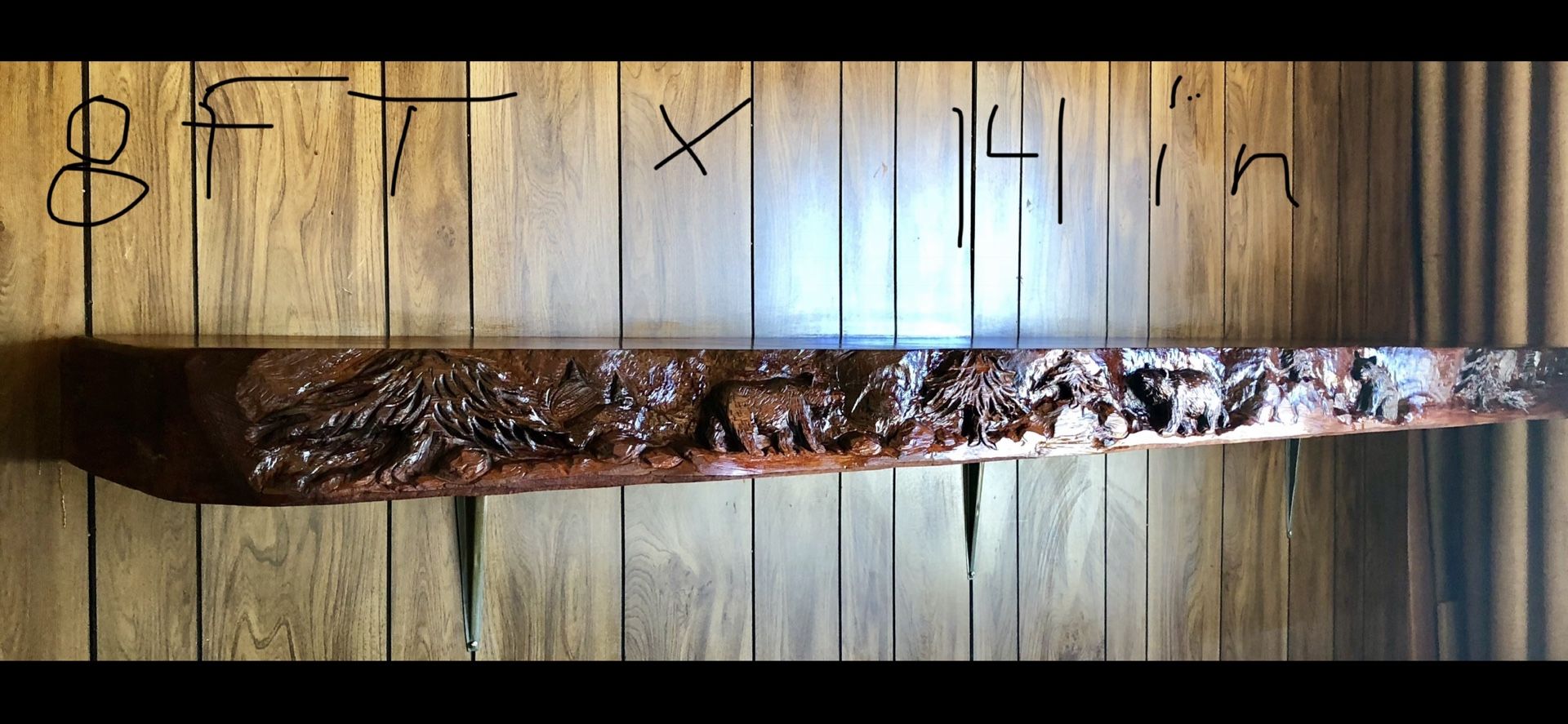 Custom Burlwood Mantle