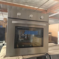 GAS single wall oven convection empava stainless steel w 24”