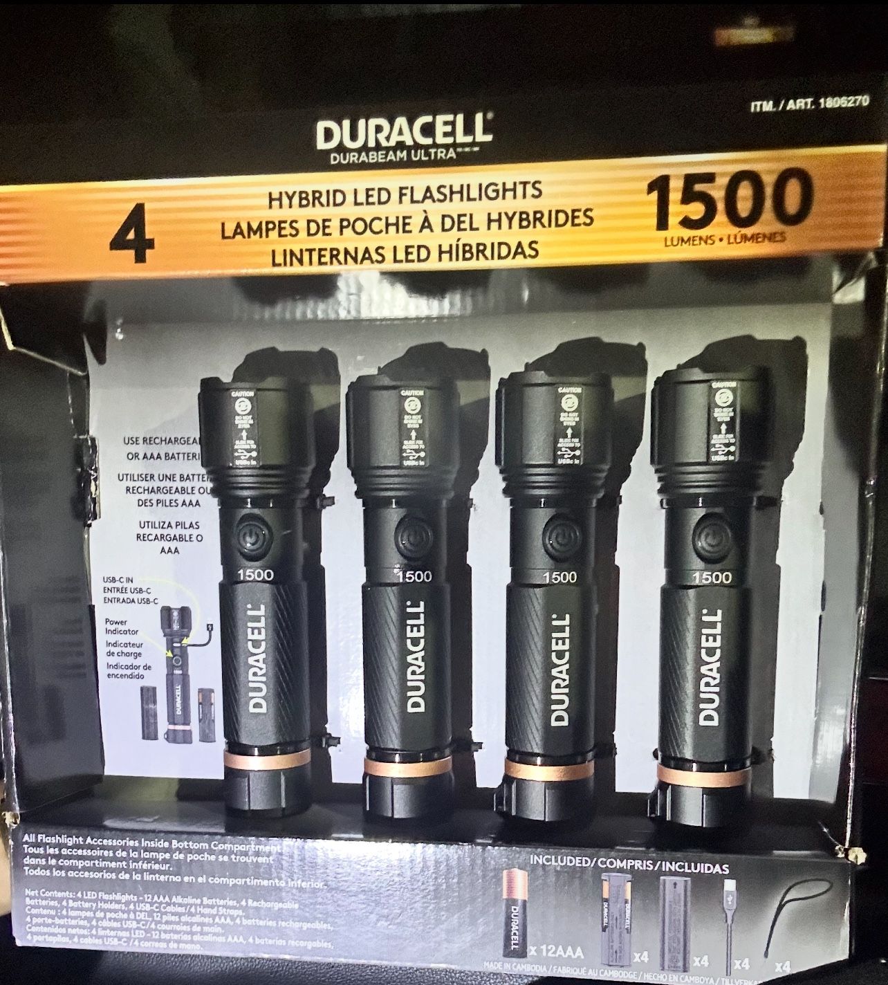 Flashlight, Duracell Brand New