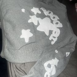 grey spider hoodie medium 