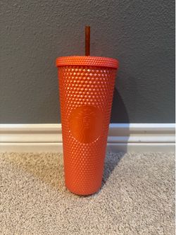Starbucks Orange Studded Tumbler Cup