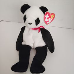 Ty Fortune Bear Plush with Errors - New Tag