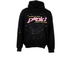Spider Black Pink Hoodie Large