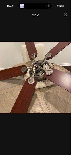 FREE GOING TO GOODWILL FRIDAY FREE 52 Inch Hunter Ceiling Fan with Light Fixture