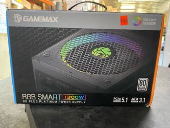 Gamemax RGB Smart 1300W 80 plus platinum power supply PCle 5.1 ANT 3.1