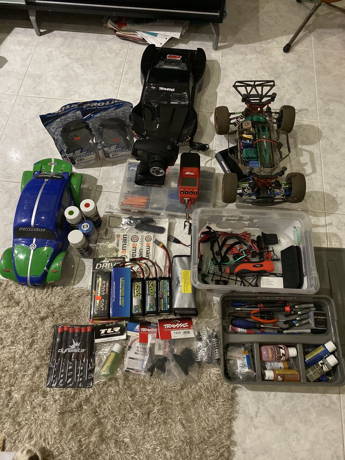 RC Traxxas Slash 4x4 Platinum w/Tools,Spares,charger....