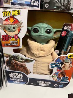 Star Wars Mandalorian Grogu Action Buddy Figure