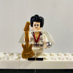 Elvis Presley King of Rock Singer Guitar Music Icon Minifigures LEGO Compatible