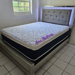 NEW QUEEN PILLOW TOP MATTRESS AND BOX SPRING