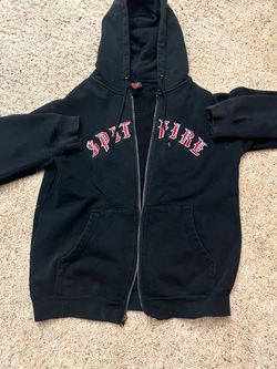 Spitfire Black Zip-Up Hoodie
