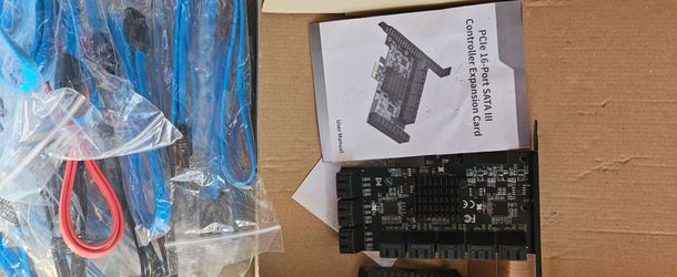 Sata3.0 pci-e card 16 port
