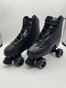 Black Quad Roller Skates High-Top