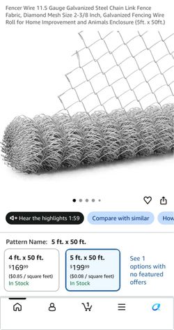Chain link fence