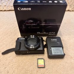 Excellent Canon PowerShot G7 X Mark II Compact Camera - Black G7X