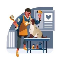 Pet grooming brushes