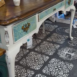 Hand Painted French Provincial Desk