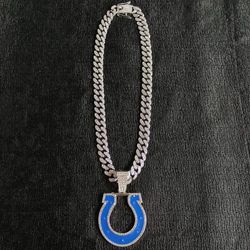 Indianapolis Colts chain and pendant