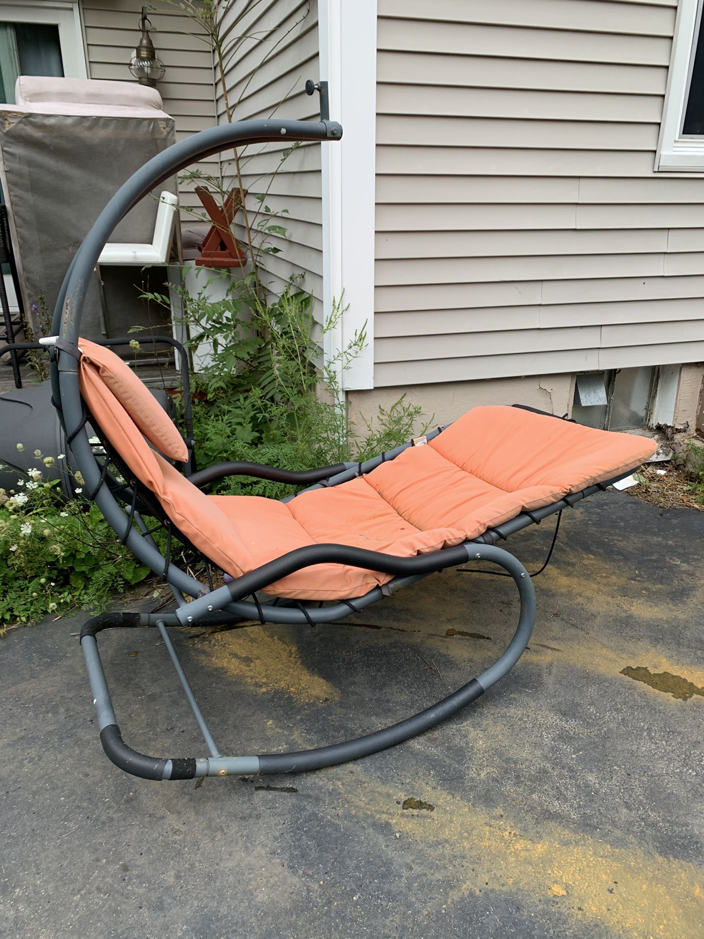Metal table and hammock chair both FREE!