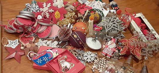 Assorted Christmas ornaments