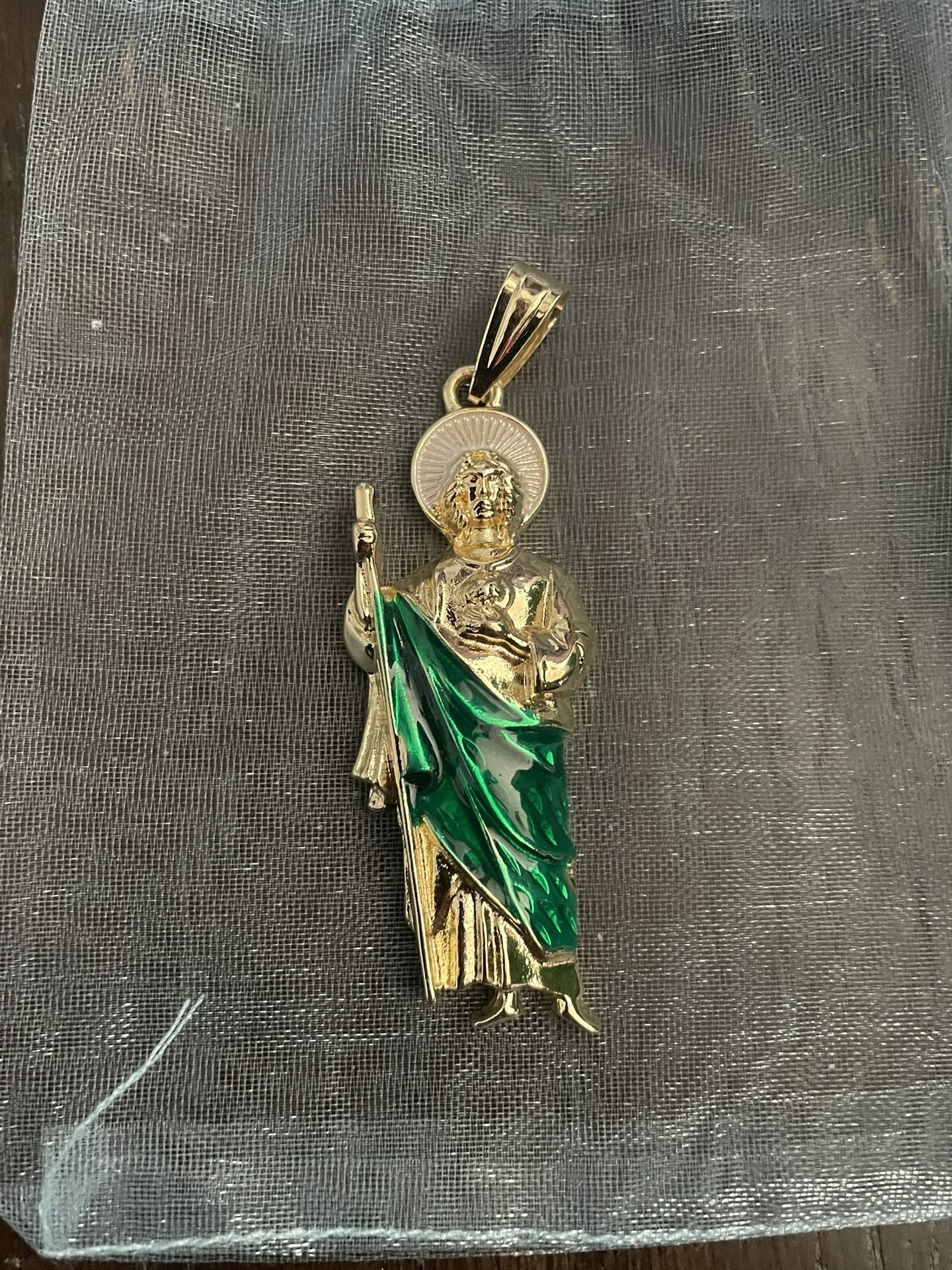 Gold Plated SAN JUDAS Men Charm Men’s Jewelry