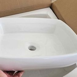 Fresca Bellezza White VesselSink (Bathroom Sink Bowl 18.5"x14.5")