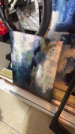 Wall Art- Blues Modern 20x24