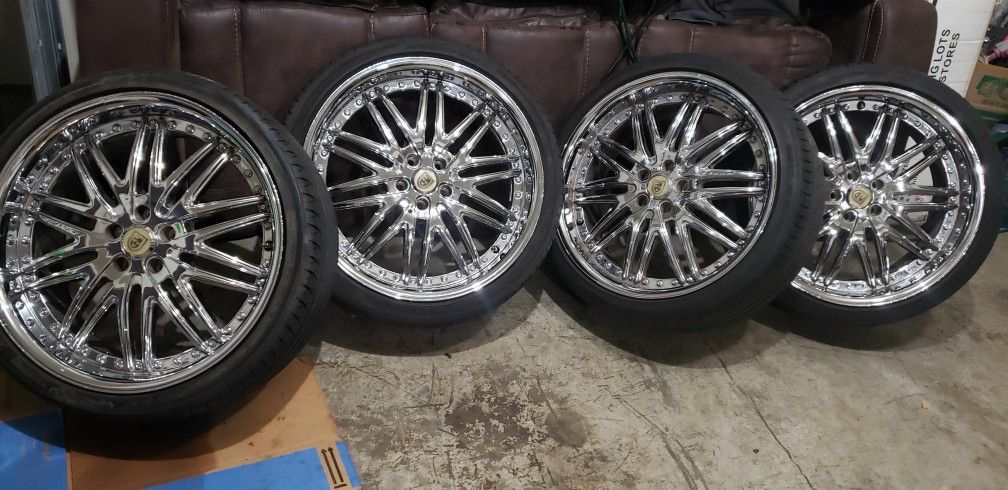 20in Chrome Laxani Lx-10 Wheels 4 Set