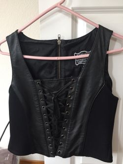 Leather Bustier Size Medium