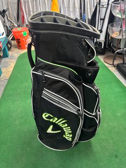 GOLF 14 way CALLAWAY cart bag. Black & Lime green.  Only $149.99