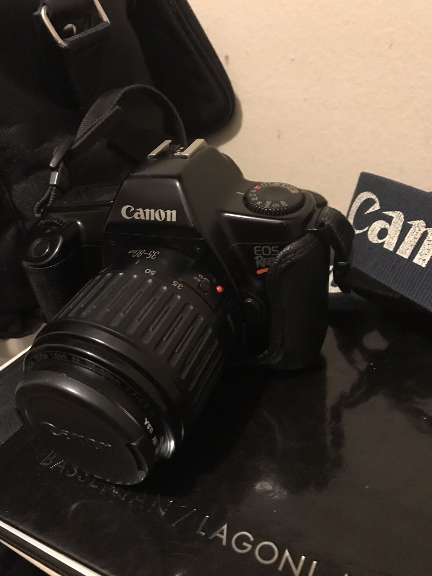 Canon EOS Rebel Film Camera W/ Accessories