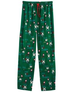 Carters Adult Men’s Christmas Fleece Pajama Pants Santa Video Games