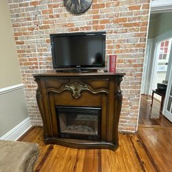 Solid Wood Fireplace 
