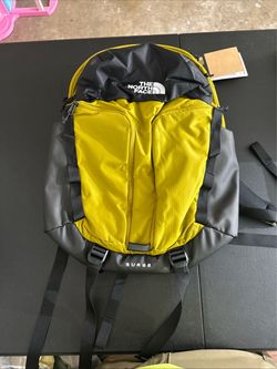 The North Face Surge Backpack Yellow Gray