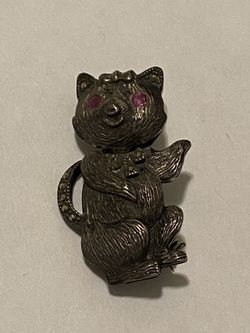 Vtg 925 Stamped Animal Figural Brooch