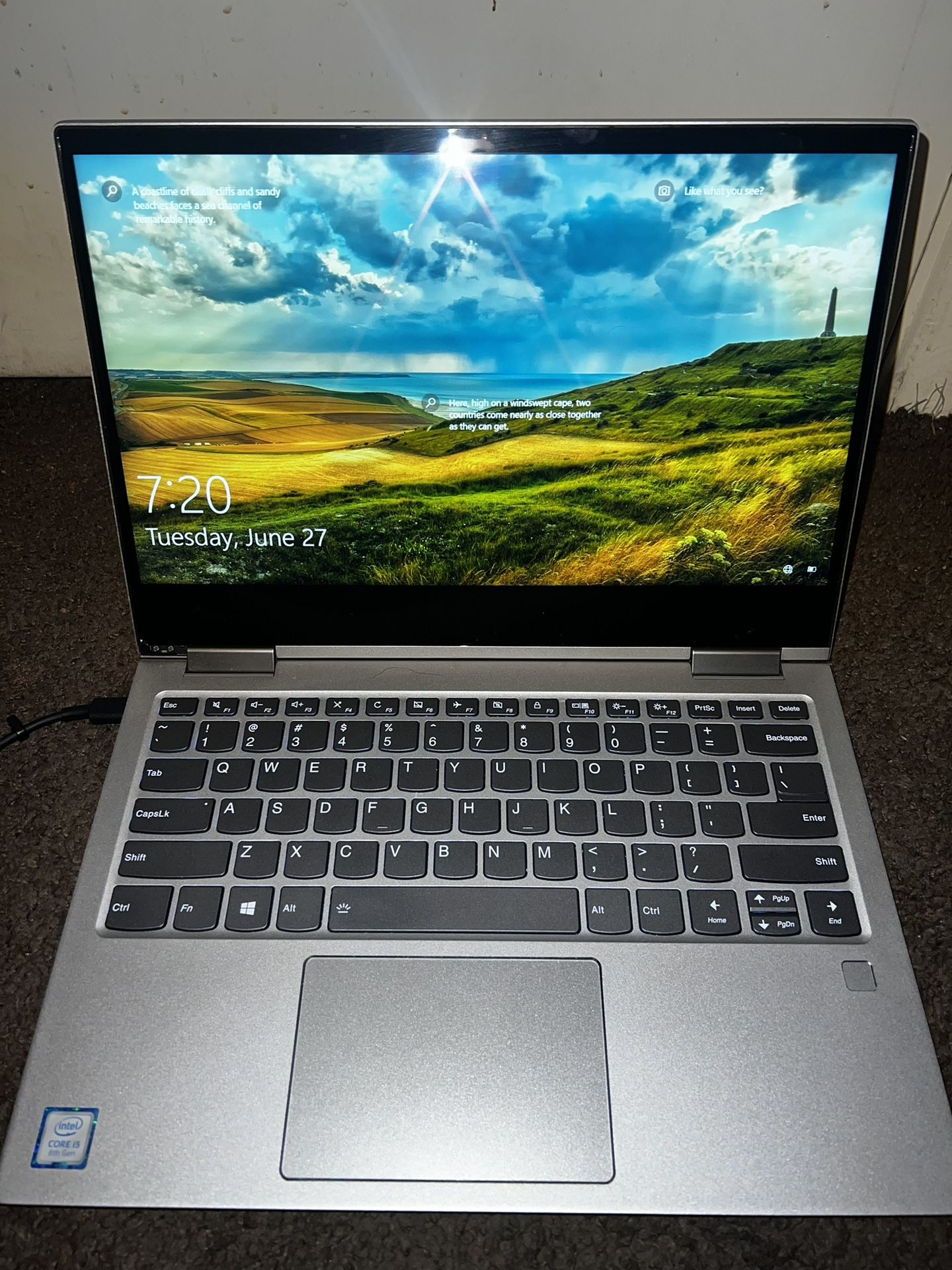 Lenovo - Yoga 730 2-in-1 13.3" Touch-Screen Laptop - Intel Core 15-8GB Memory - 256GB Solid State Drive - Platinum Silver