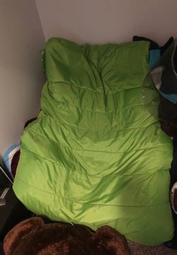 Big green bean bag chair