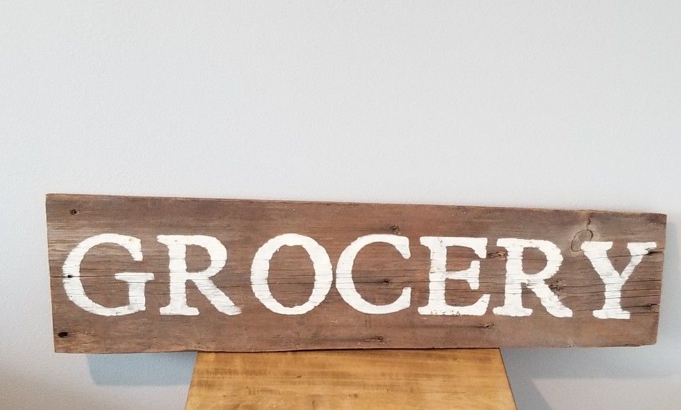 Rustic Grocery Sign