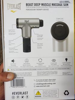 A Everlast Massage Gun. It Sells For 50 At Walmart New.I Got It For Christmas As A Gift A Few Months Ago And Never Used It.