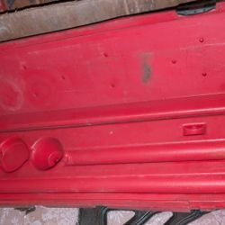 Red Storage Box Case For Pipe Dies 29" L