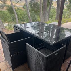 Patio table an chair 