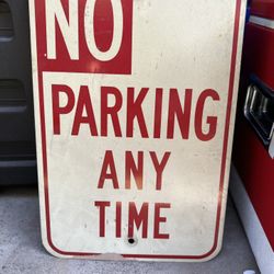 No Parking Anytime Sign