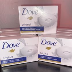 Dove Original White Bar Soap Lot