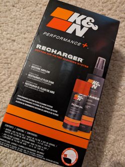 K & N engine air filter cleaner kit