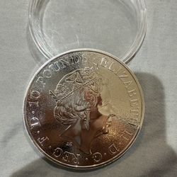 UK Queen's Beasts Lion of England 10 oz Coin