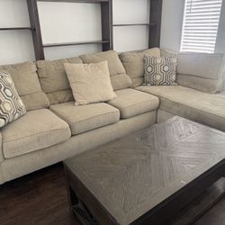 Sectional Sofa + Lift Top Coffee Table Set