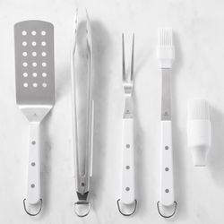 Wüsthof 4 Piece Set Nonreactive Stainless Steel BBQ Tools, New in Factory Sealed Box, Retail $195