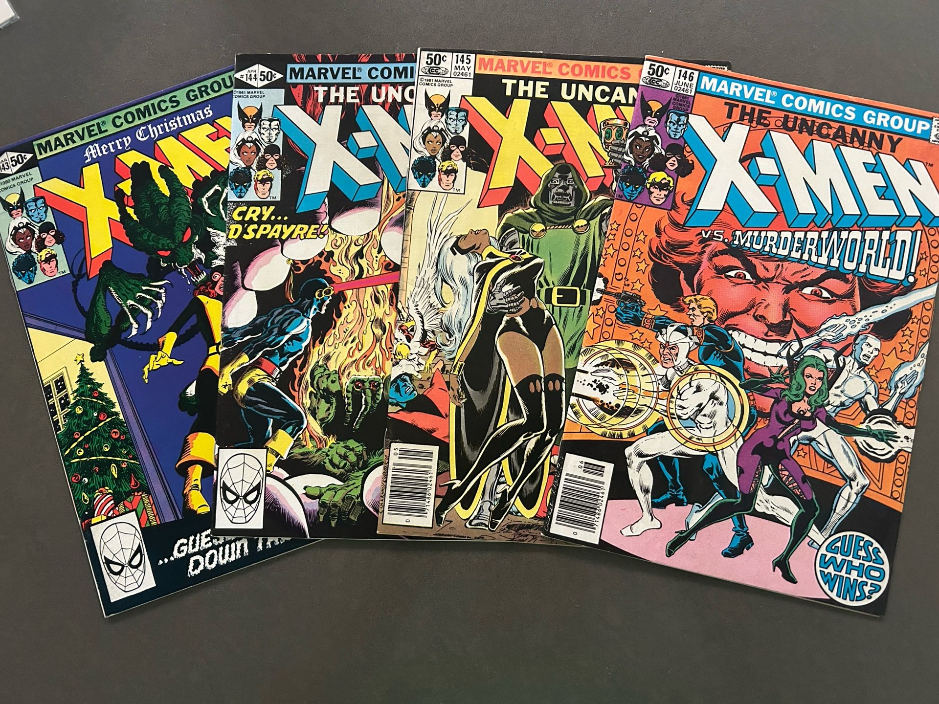 The Uncanny X-Men 143 144 145 146 Wolverine Storm Doctor Doom Marvel MCU